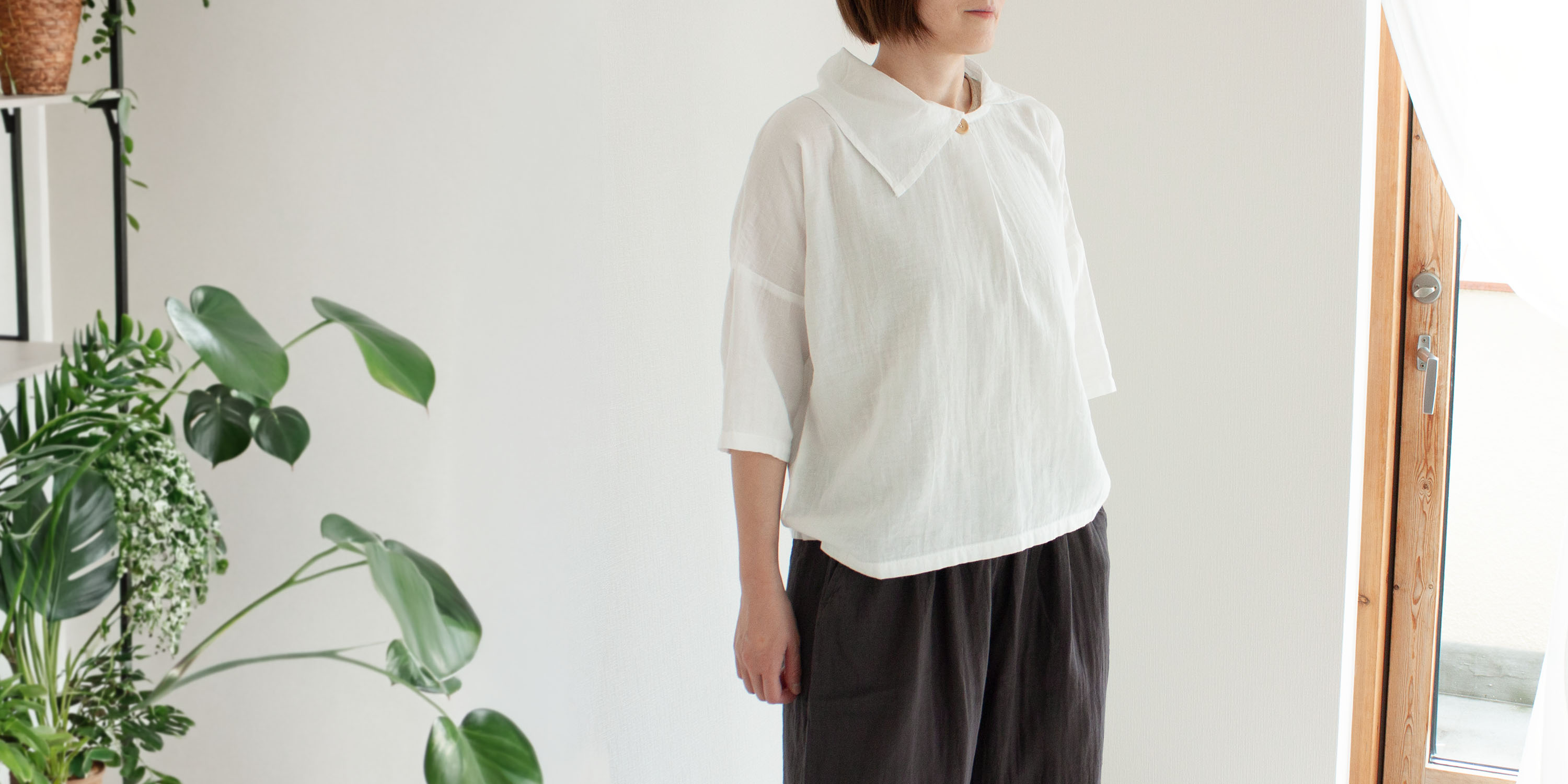 アトリエきなこ ショールプルオーバー アトリエきなこ | 共に暮らすガーゼ服